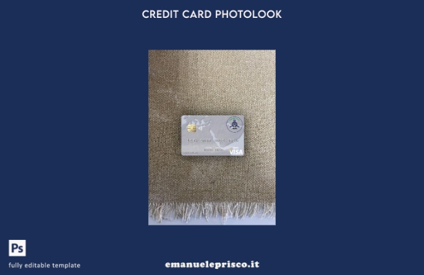 modello frontale photolook con carta di debito visto Sudan El Nilein Bank stile 